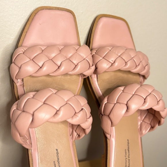 4/$10🎄TIME & TRU Nude Pink Chunky Braided Strap Slip-on Sandals Size 7 - Picture 3 of 14
